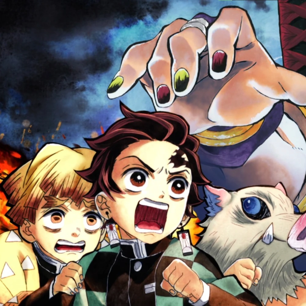 ảnh tanjiro biểu cảm phẫn nộ 