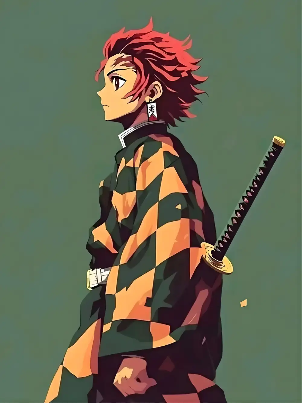 ảnh tanjiro đứng