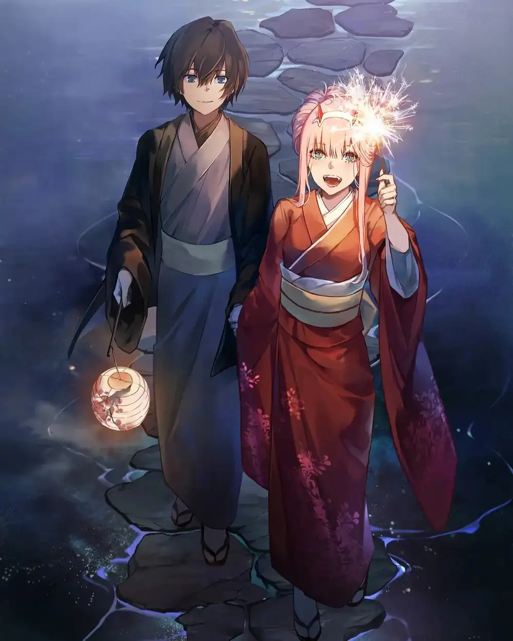 hình zero two cười dễ thương 