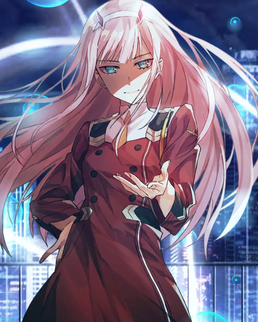 hình ảnh zero two phong cách nữ chiến binh 