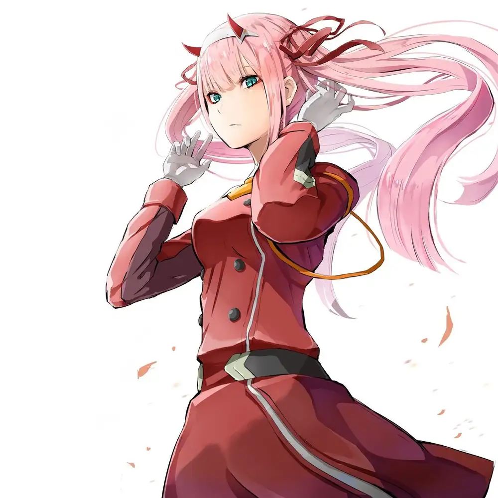 ảnh zero two tạo dáng