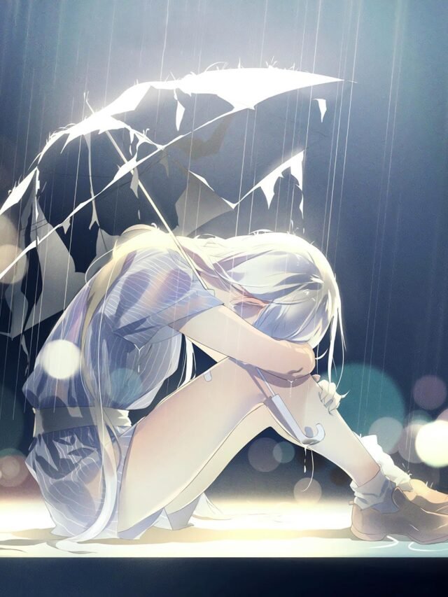 hình ảnh anime thể hiện trái tim tan vỡ