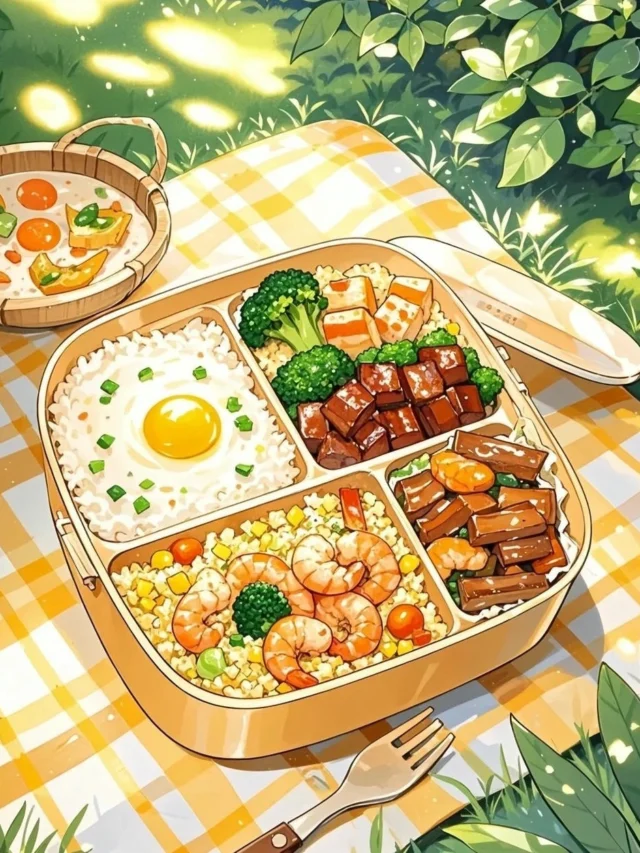 ảnh anime ăn uống đáng yêu