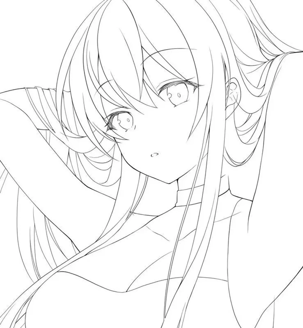 hình ảnh anime đơn giản vẽ chibi cute girl