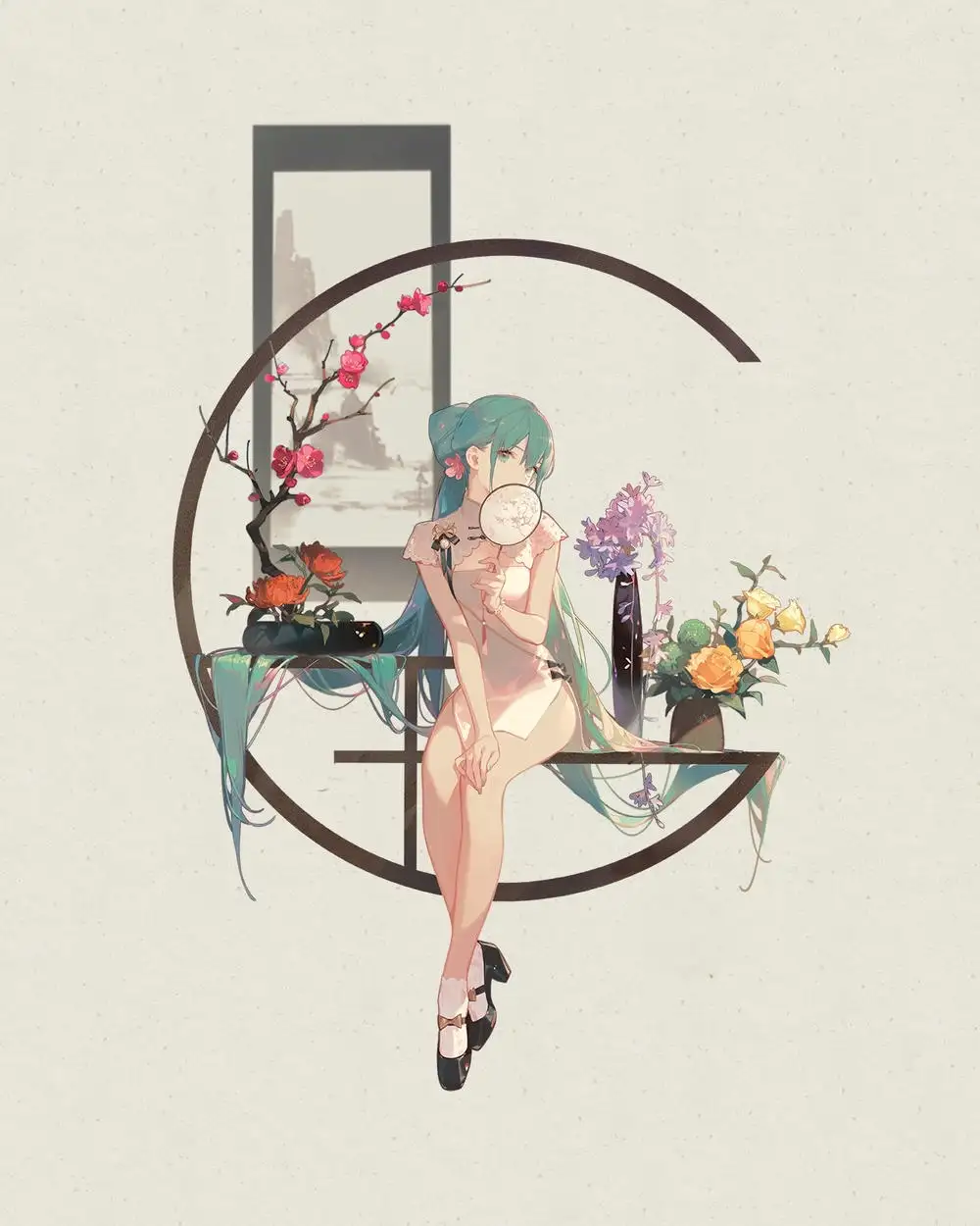 anime nữ cổ trang trung quốc thanh lịch 