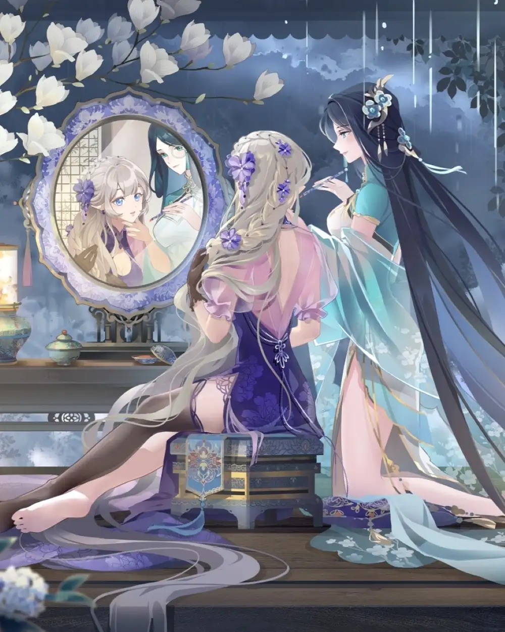 hình anime nữ cổ trang trung quốc huyền bí 