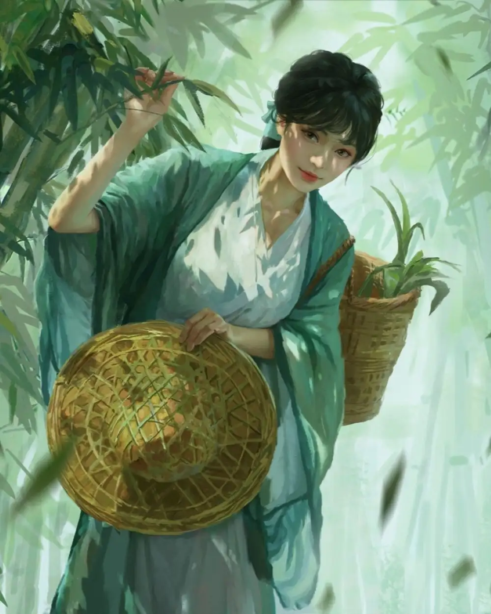 ảnh anime nữ cổ trang trung quốc nhẹ nhàng 