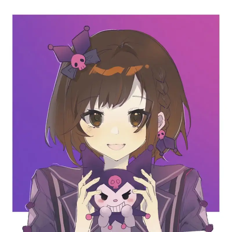 ảnh kuromi màu tím 