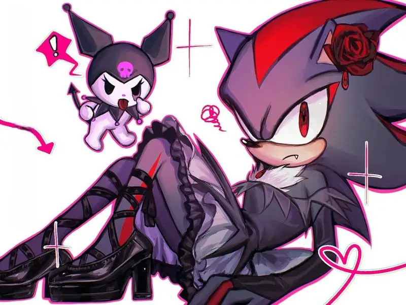 hình kuromi đen tím 