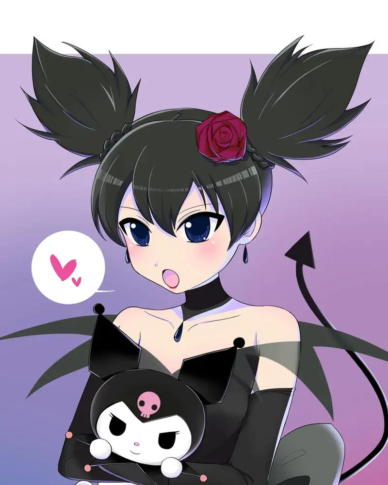 kuromi chibi dễ thương 