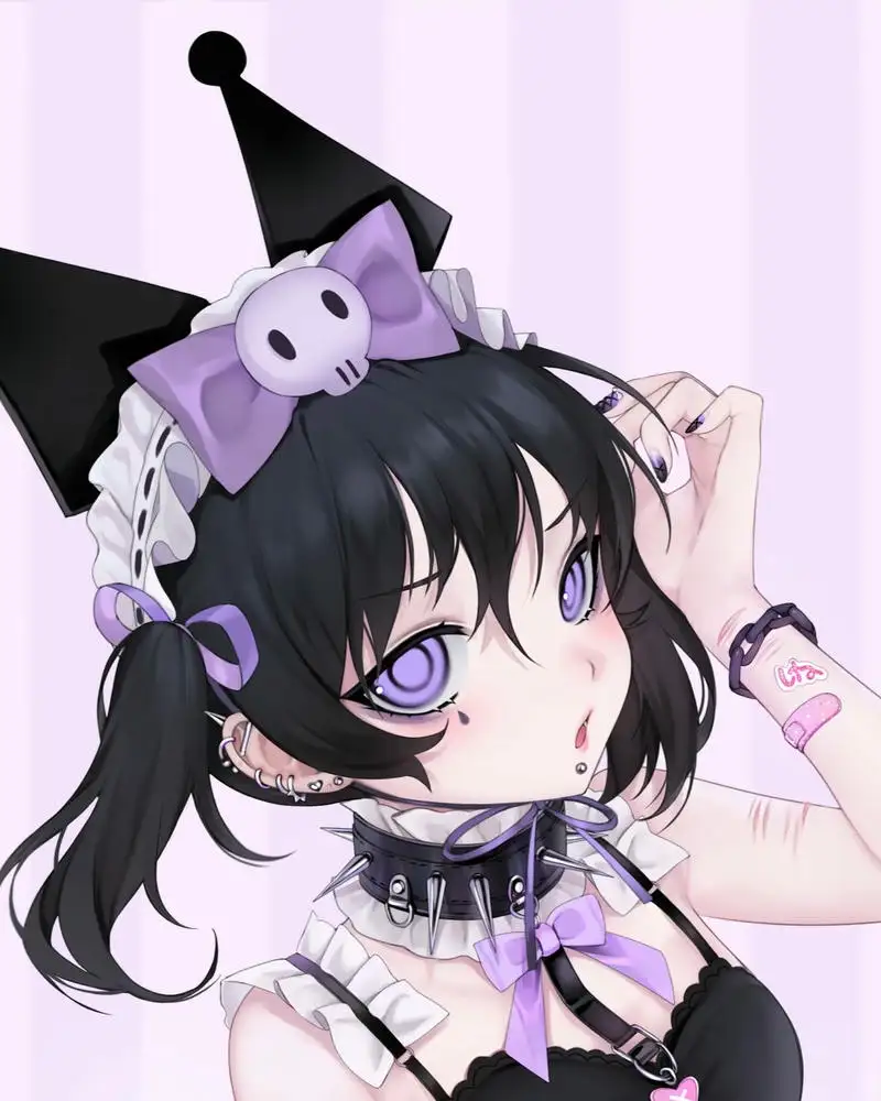 kuromi tạo dáng ngầu 