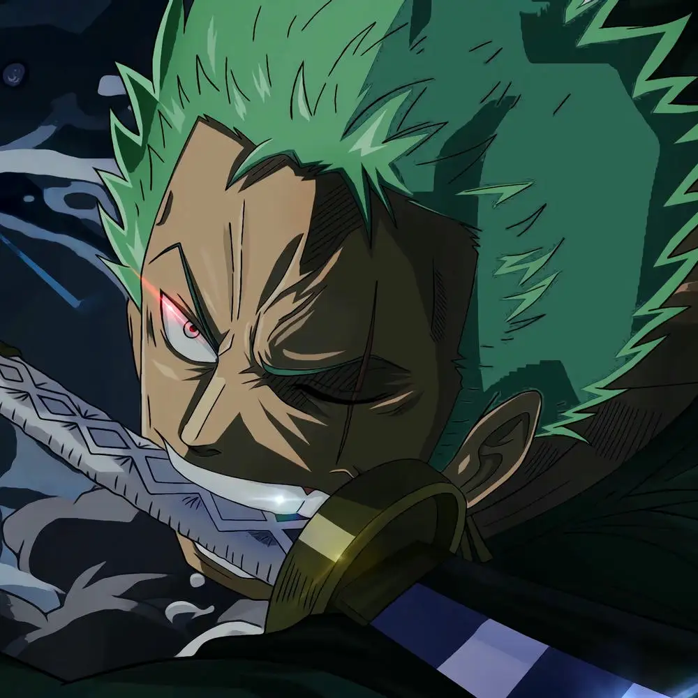 hình ảnh zoro với ánh sáng mạnh mẽ 