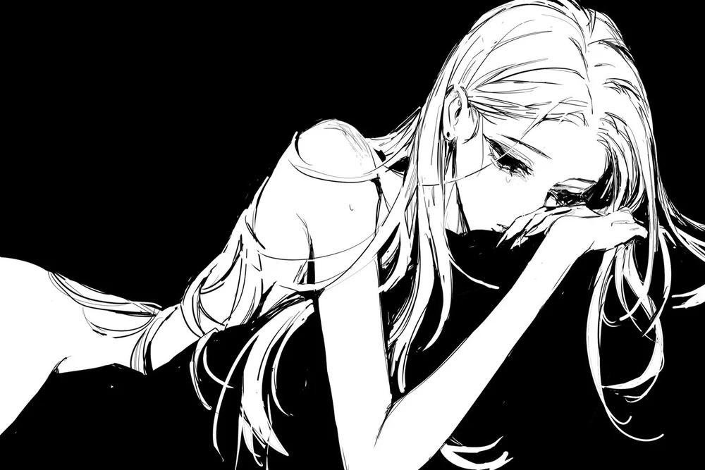 hình anime trắng đen lạnh lùng 10