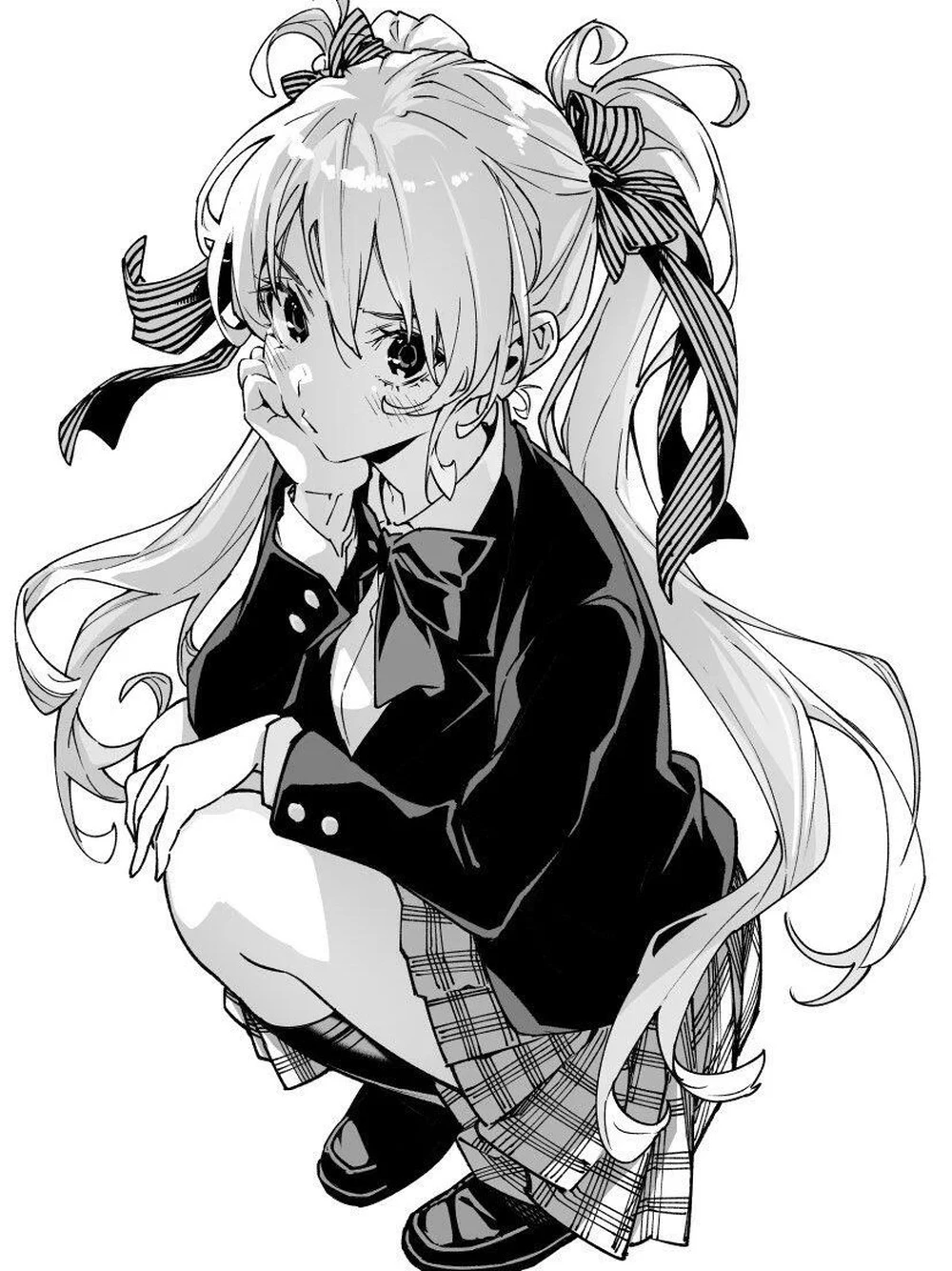 hình anime trắng đen lạnh lùng 5