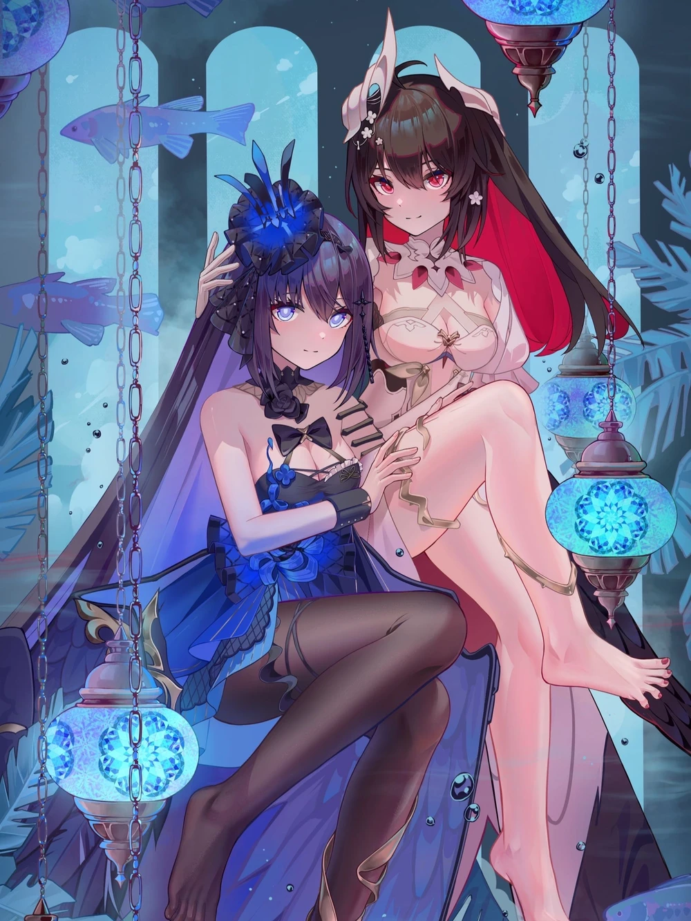 Hình ảnh chị em anime ngầu 3