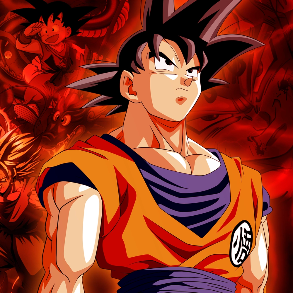 hình ảnh Goku và 7 viên ngọc rồng 