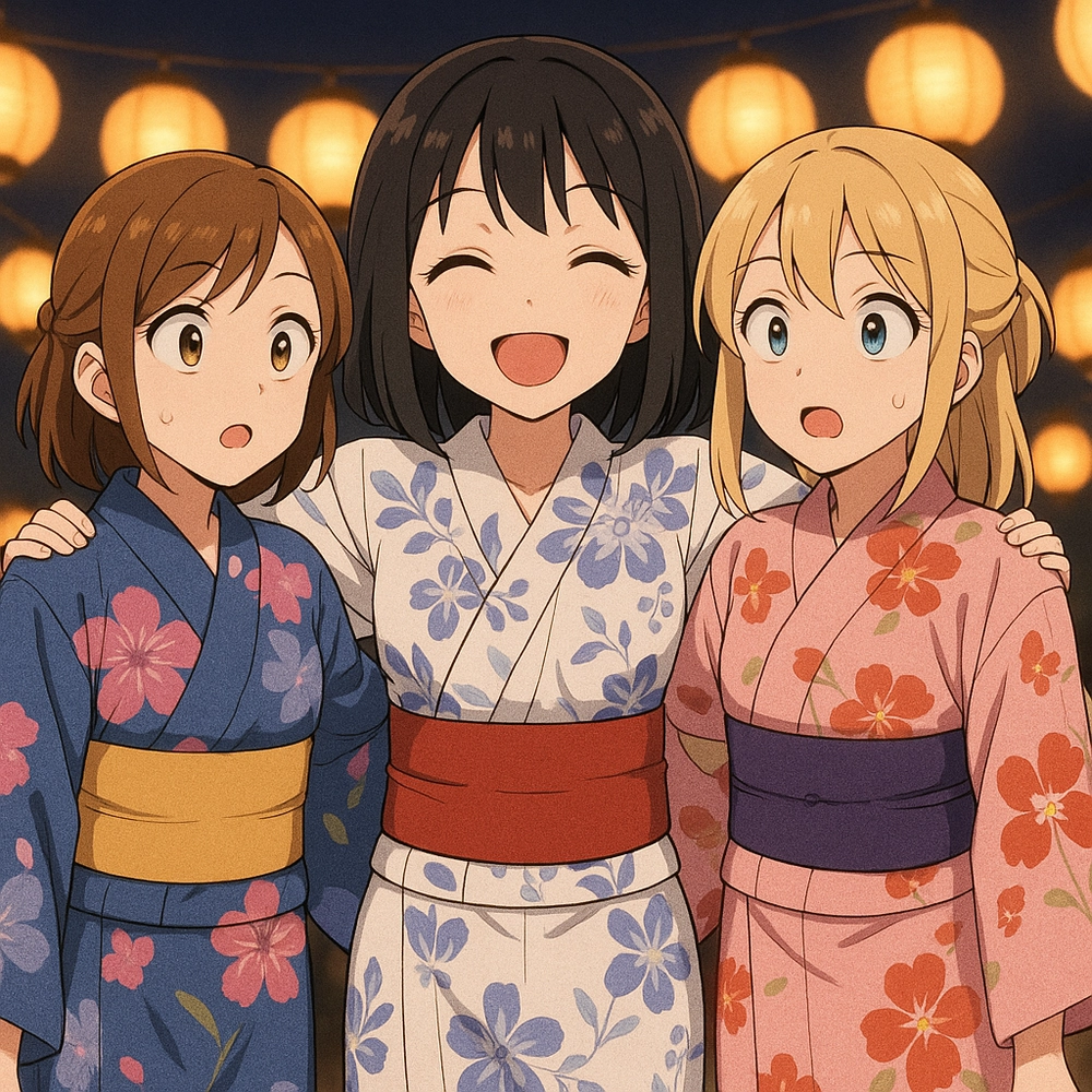 bạn thân anime dễ thương đáng yêu 