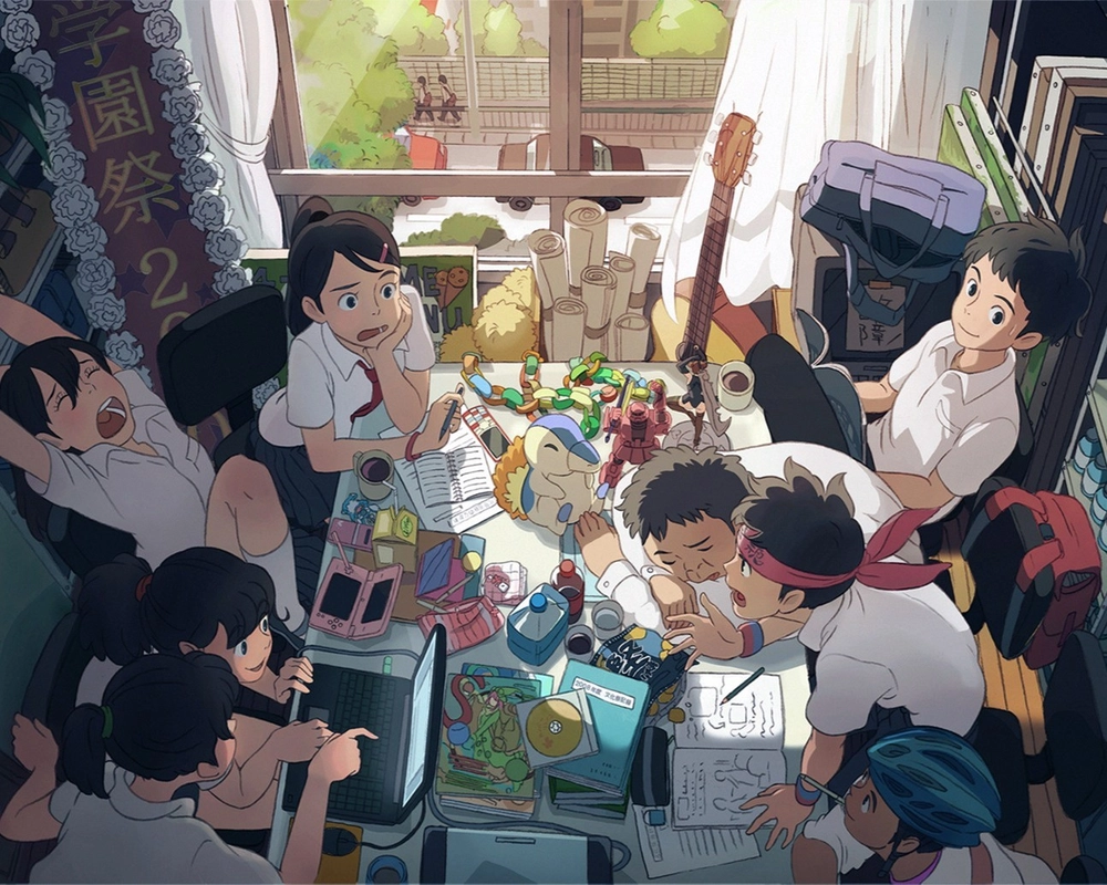 hình ảnh nhóm bạn thân học bài