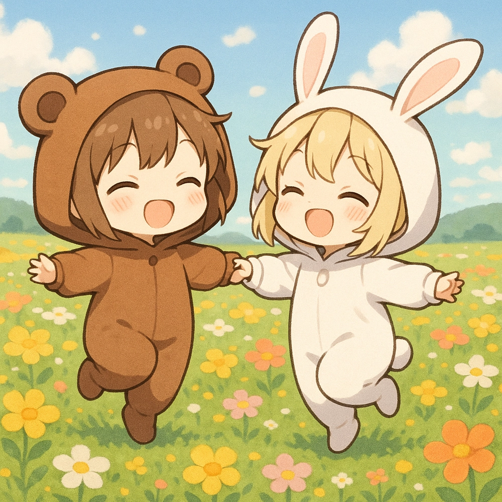 ảnh anime bạn thân nữ xinh xắn 