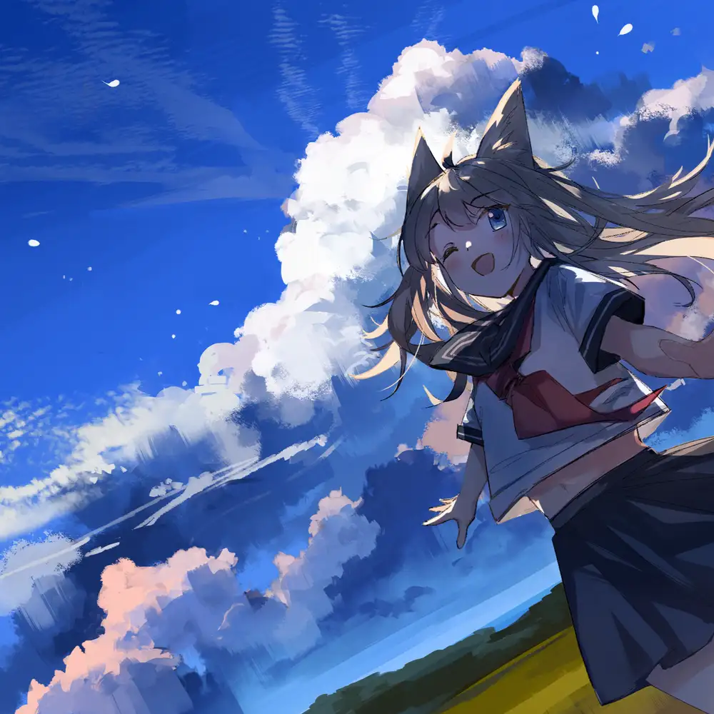 bầu trời anime mơ mộng 