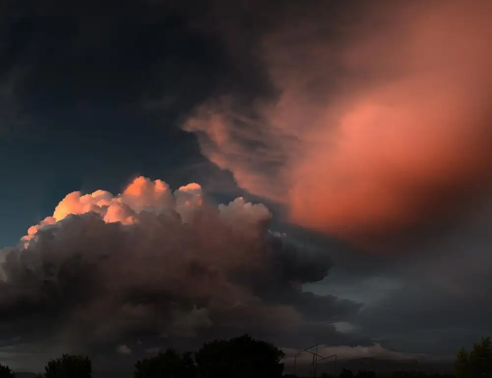 bầu trời anime đêm khuya huyền bí 