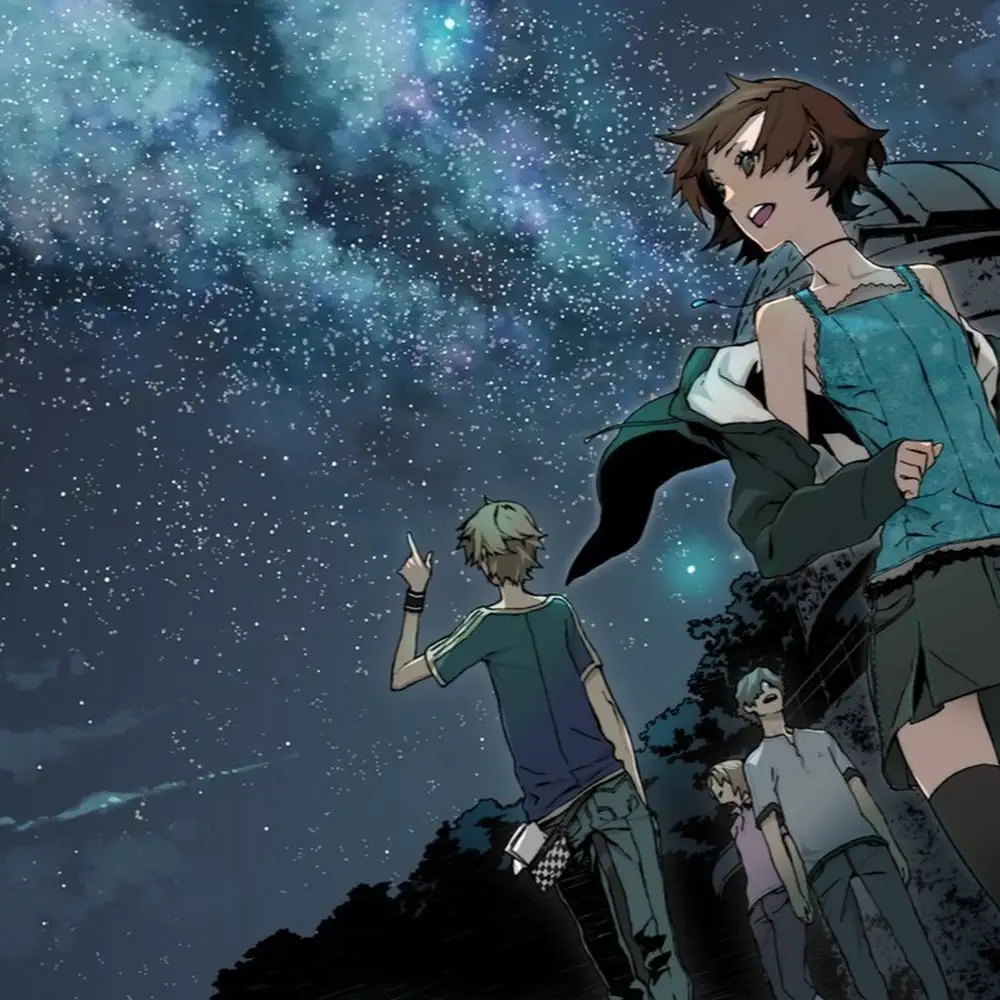 ảnh anime bầu trời đêm huyền bí 