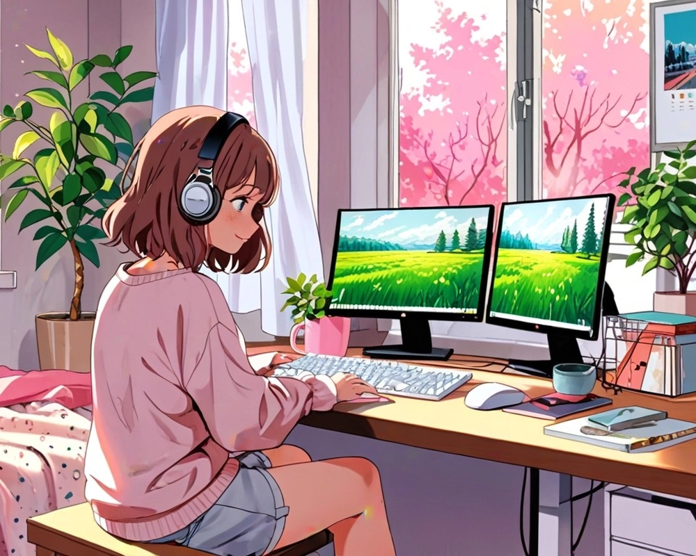 ảnh yên bình anime dịu dàng, dễ chịu