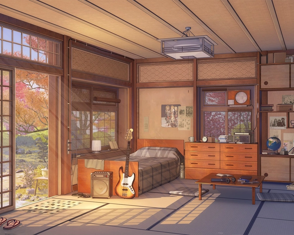 ảnh yên bình anime làm hình nền đẹp