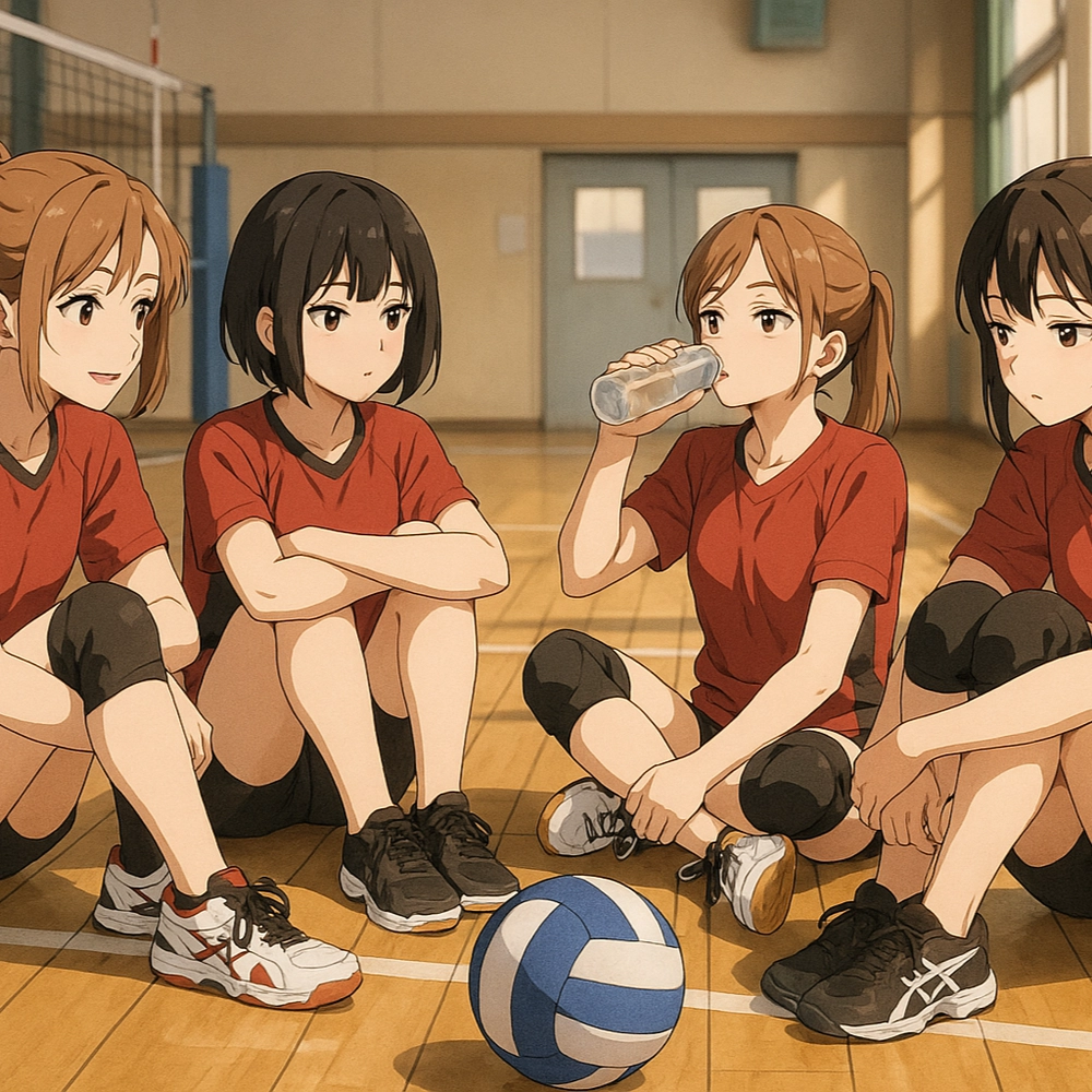 ảnh anime bóng chuyền mang phong cách Nhật