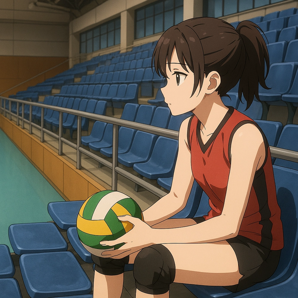 ảnh bóng chuyền anime phong cách hiện đại