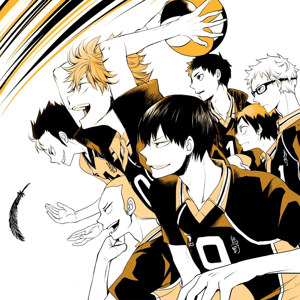 ảnh bóng chuyền anime đậm chất shounen 