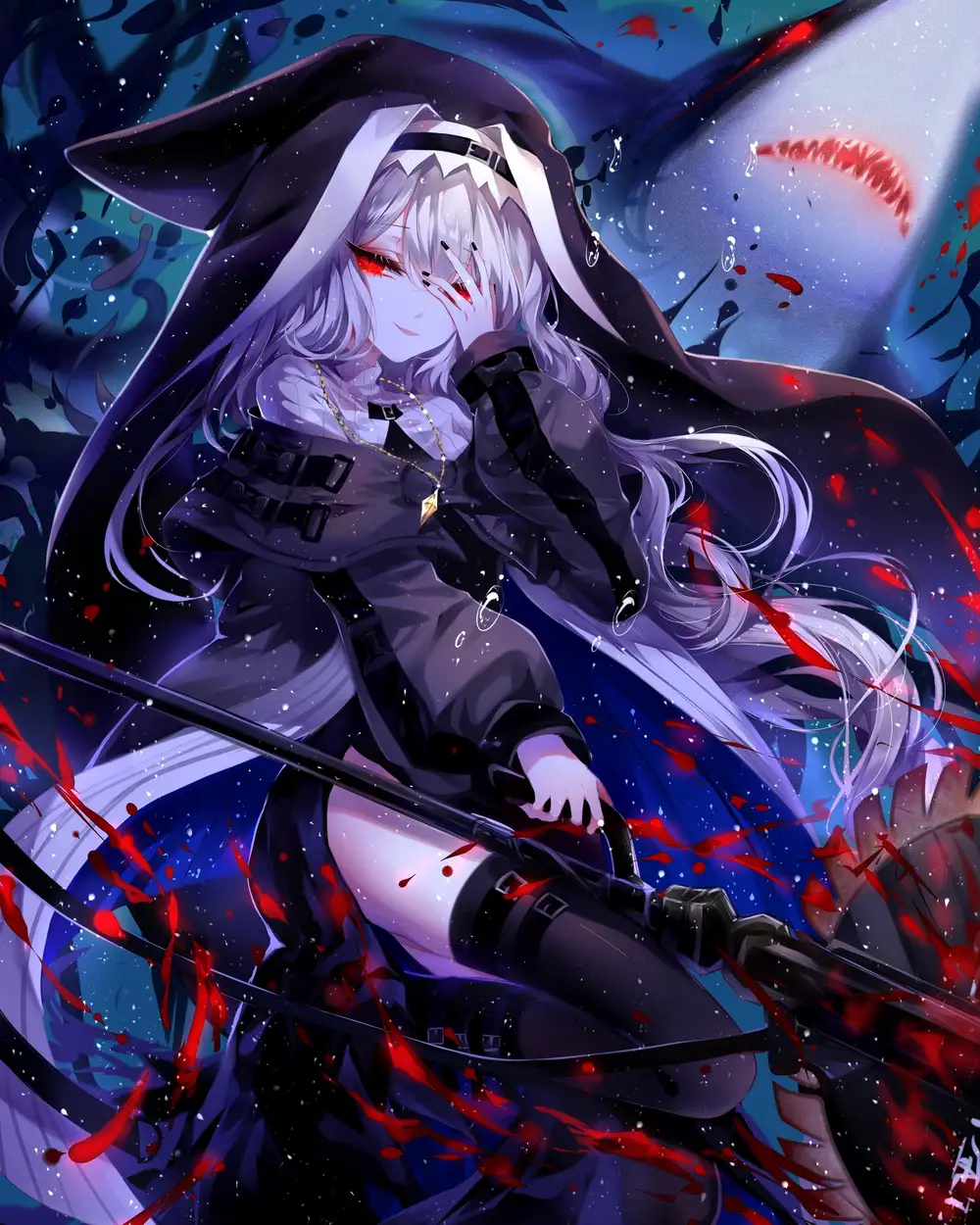 ảnh cô gái che mặt anime