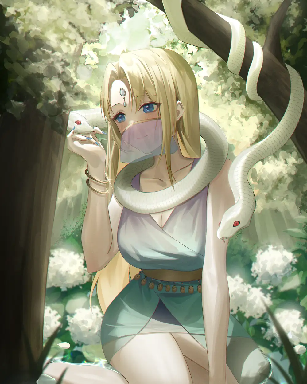 hình ảnh anime nữ đẹp nhất che mặt thần thái 