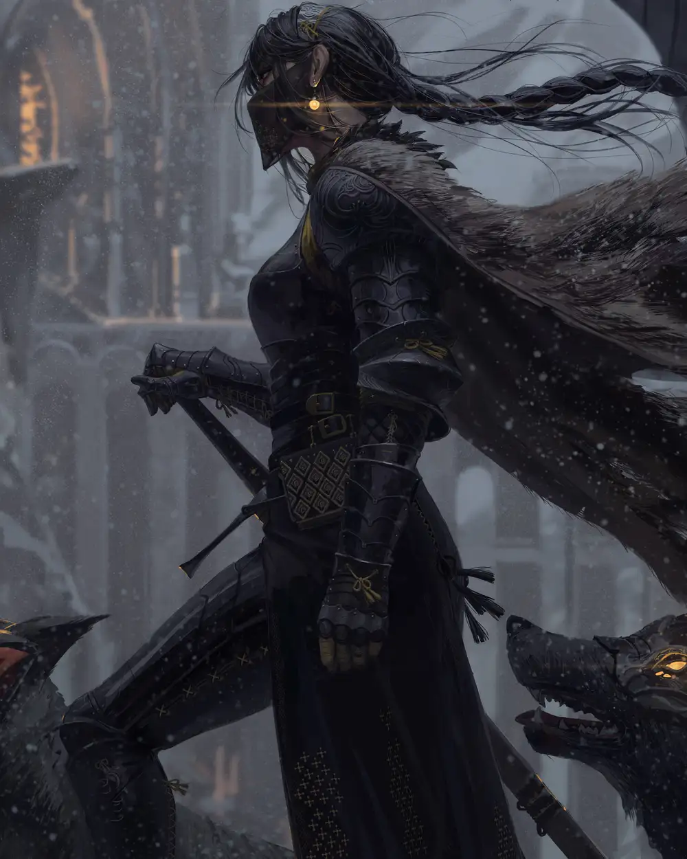 ảnh anime nữ che mặt lạnh lùng 