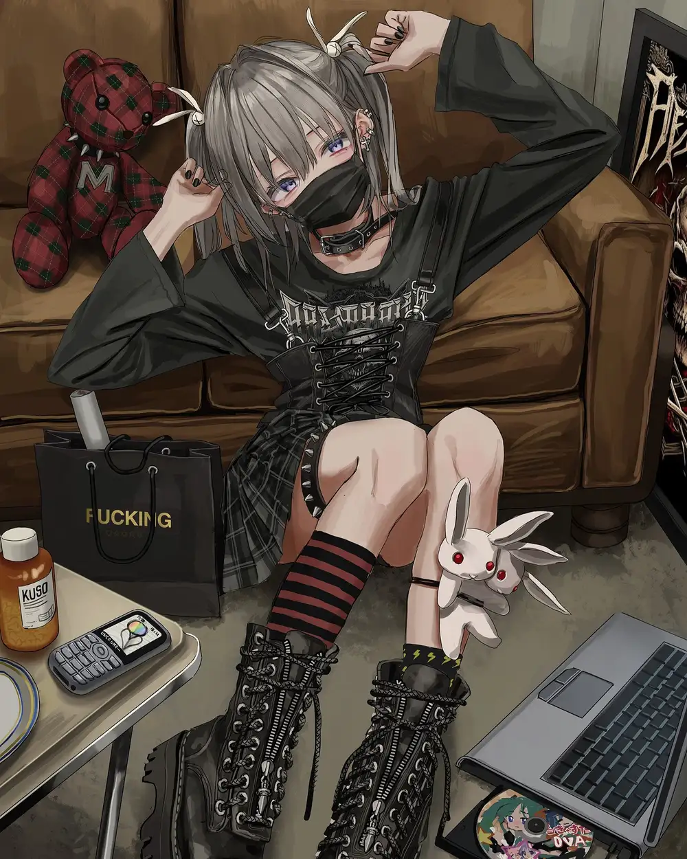 hình anime che mặt ngầu lạnh 