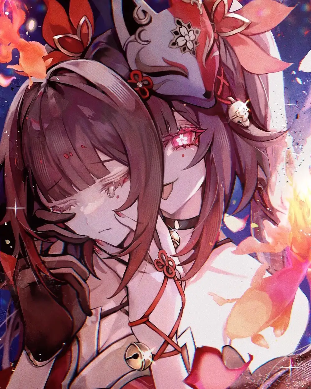 ảnh anime che mặt đầy cảm xúc 