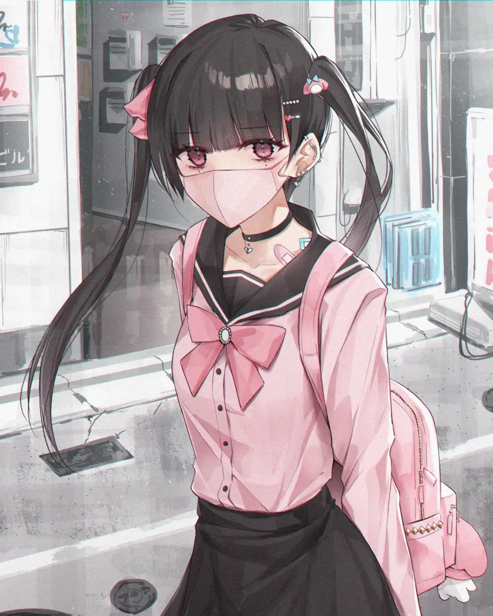 ảnh anime che mặt cute mộng mơ 