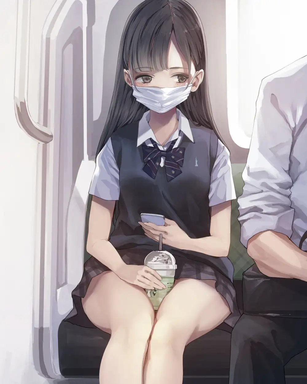 ảnh nữ buồn che mặt anime đầy tâm trạng 