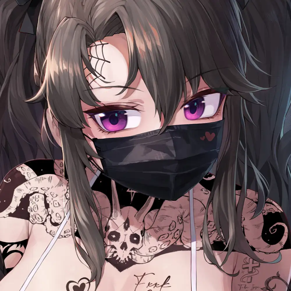 hình anime che mặt thu hút ánh nhìn 