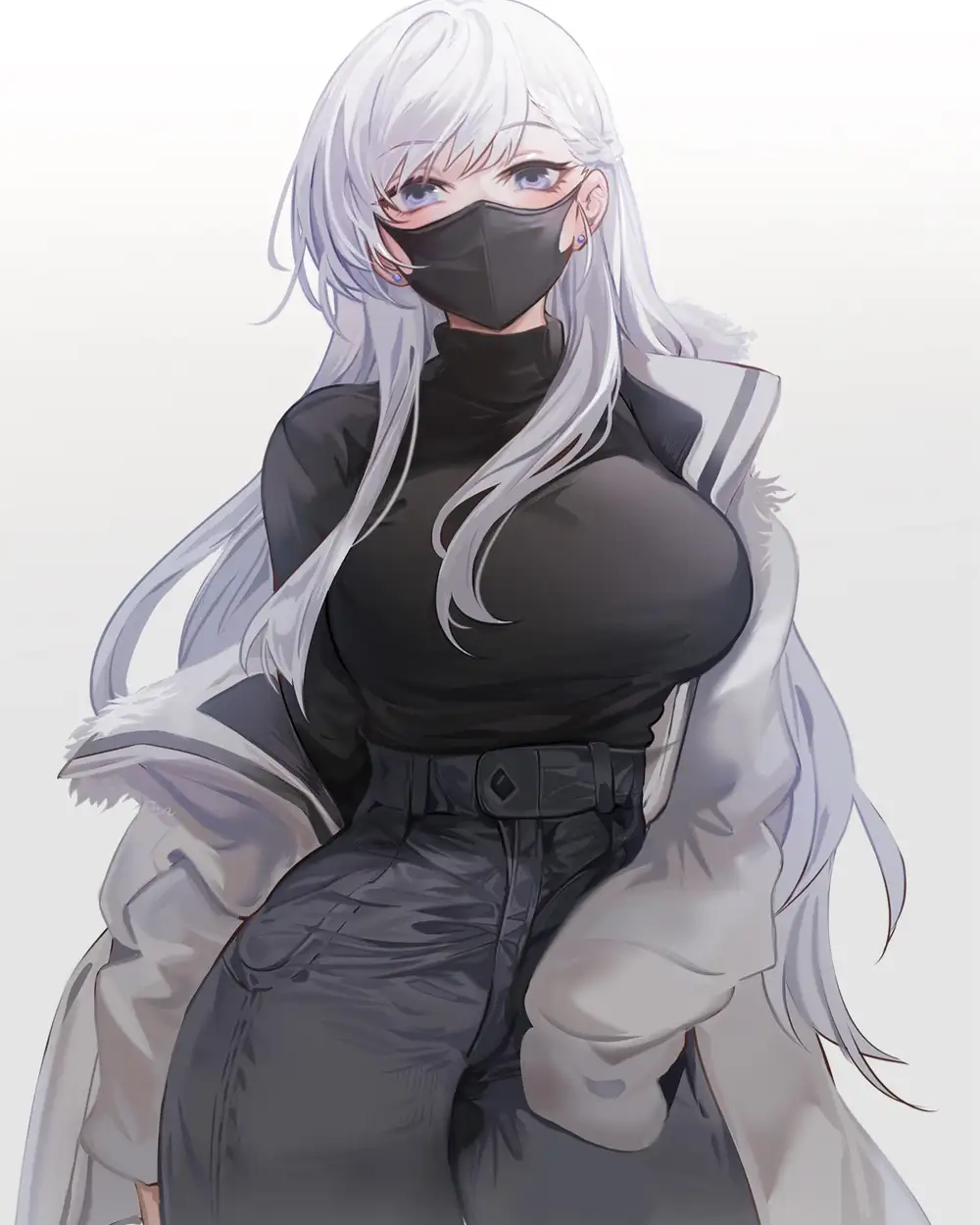 ảnh anime che mặt mang phong cách lạnh lùng