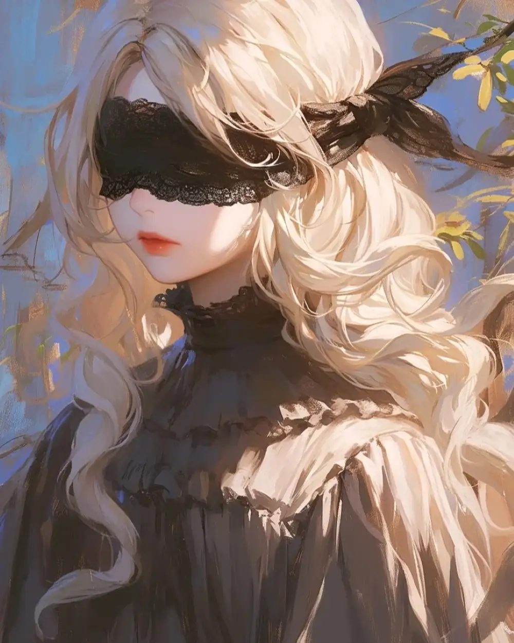 ảnh gái xinh che mặt anime đẹp 