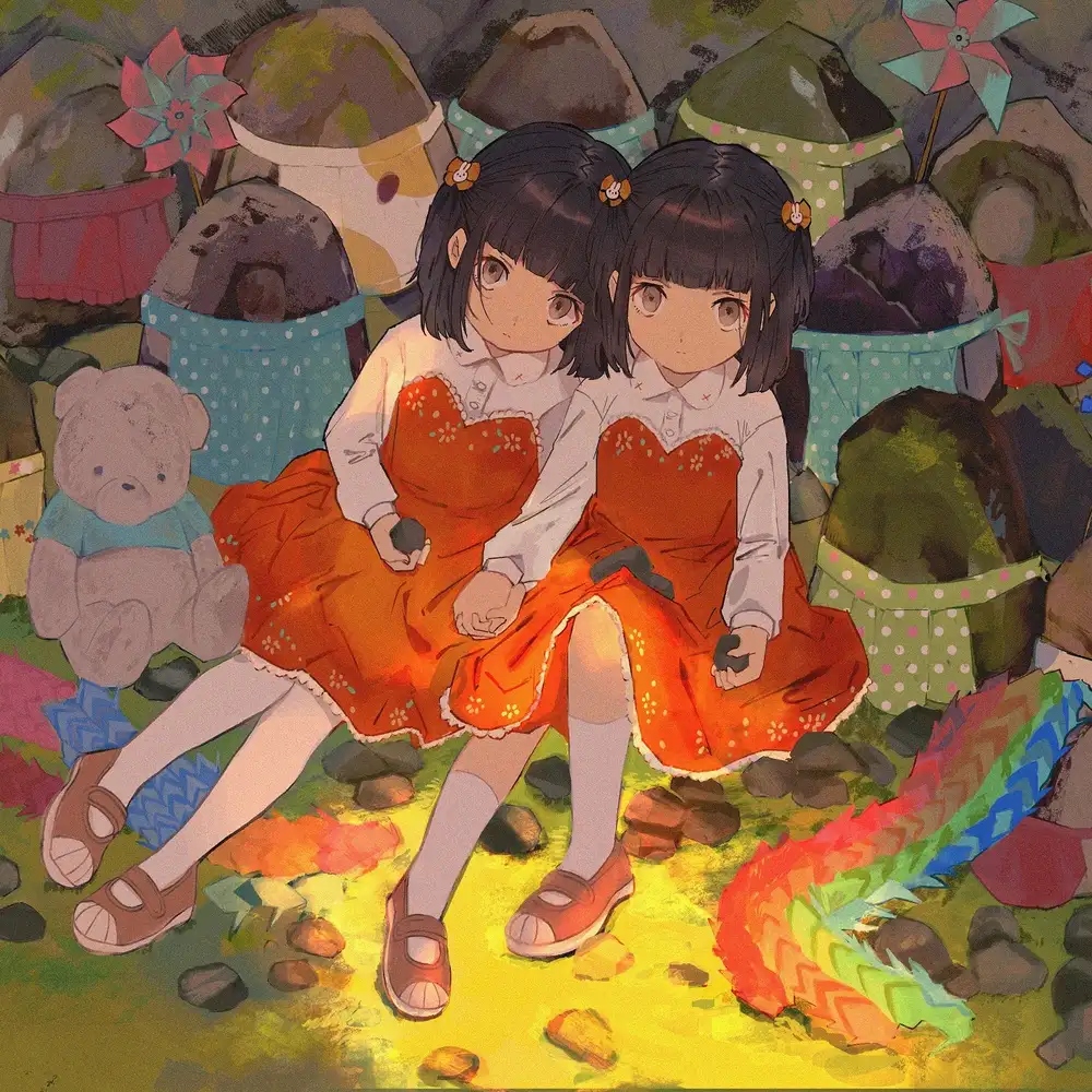 hình ảnh chị em anime ngầu đẹp lung linh 