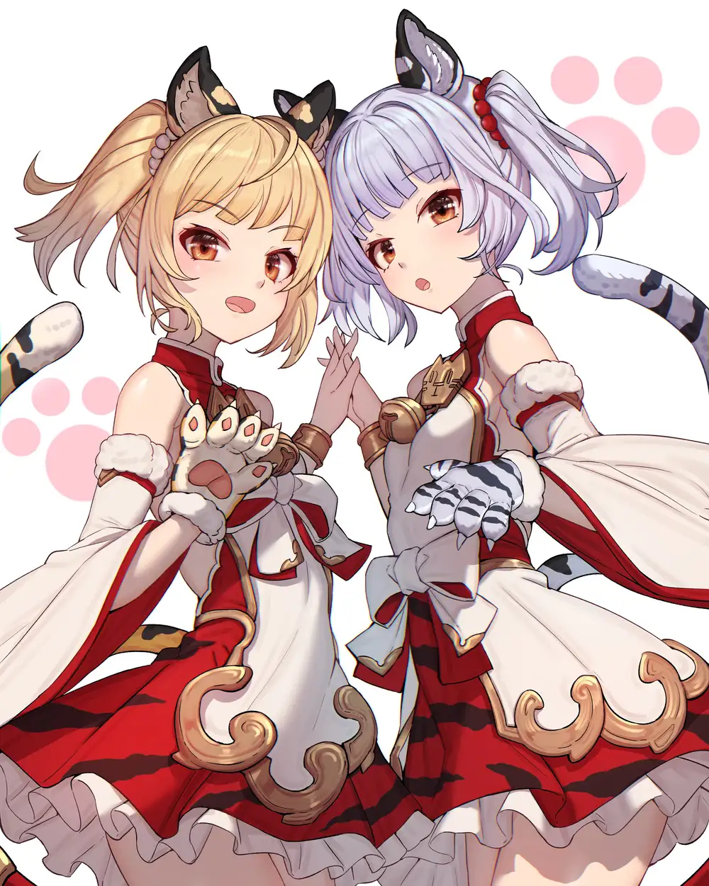 ảnh hai chị em anime cute vui vẻ 