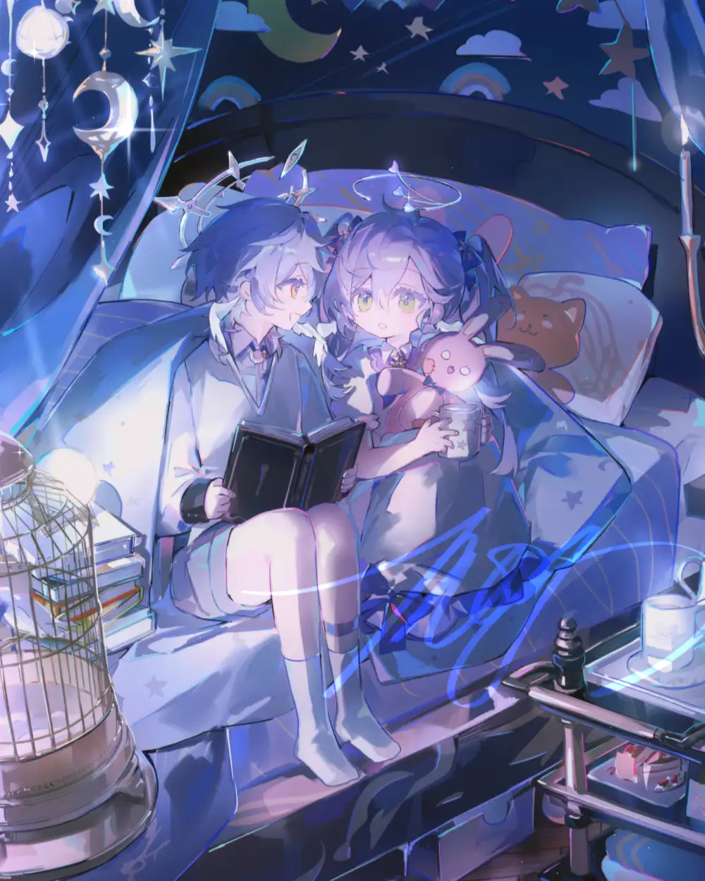 hình ảnh chị em anime ngầu cực chất 