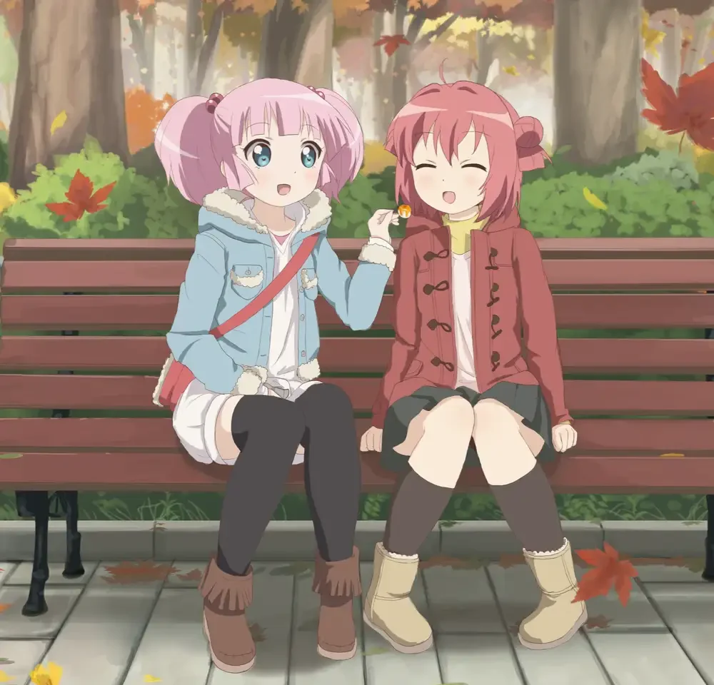 ảnh anime chị em hoạt hình nhẹ nhàng 