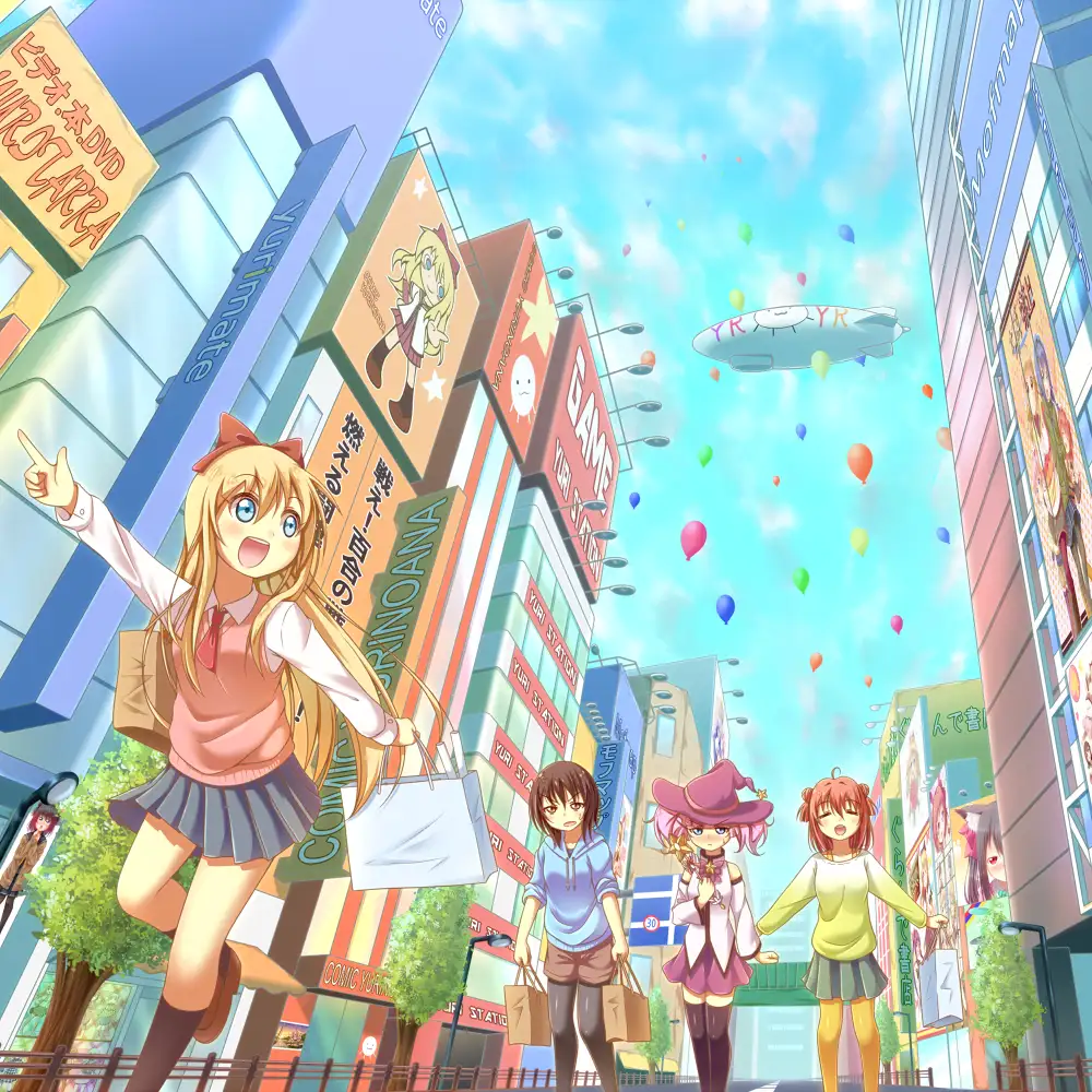 ảnh anime chị em xinh xắn 