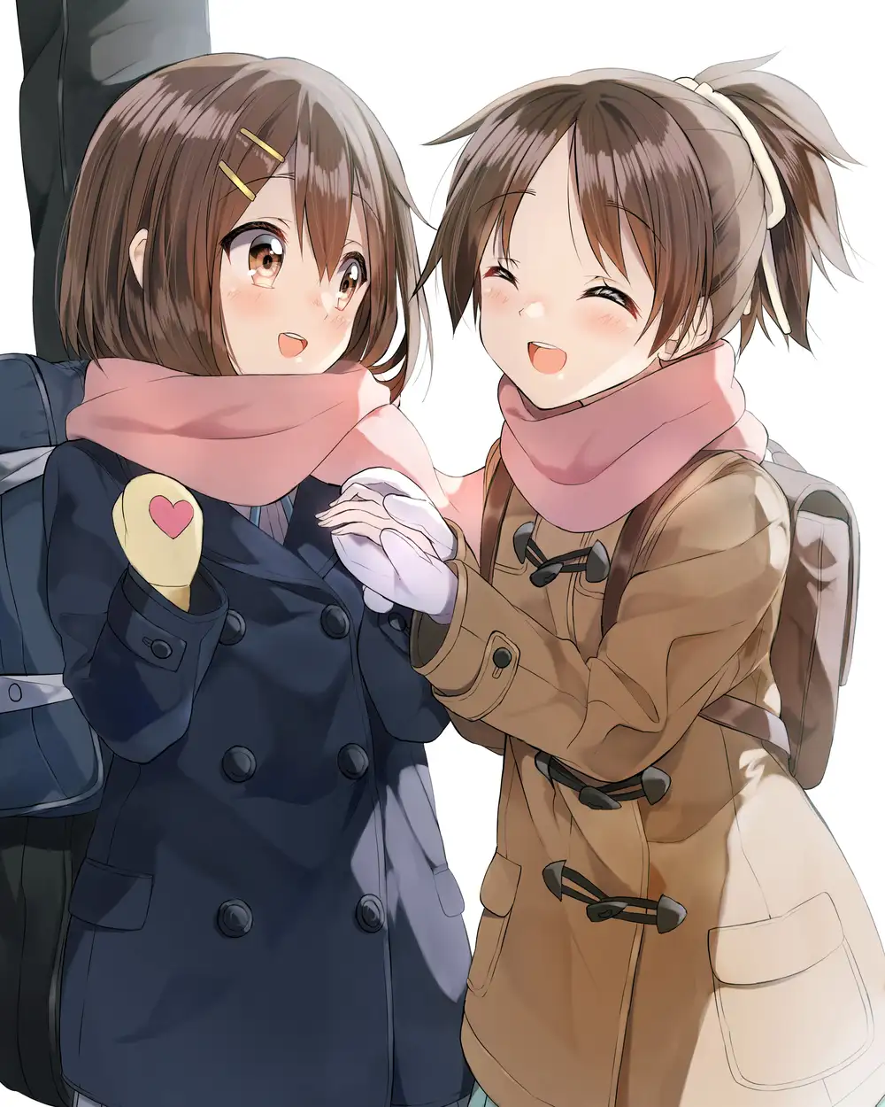 ảnh anime chị em đơn giản