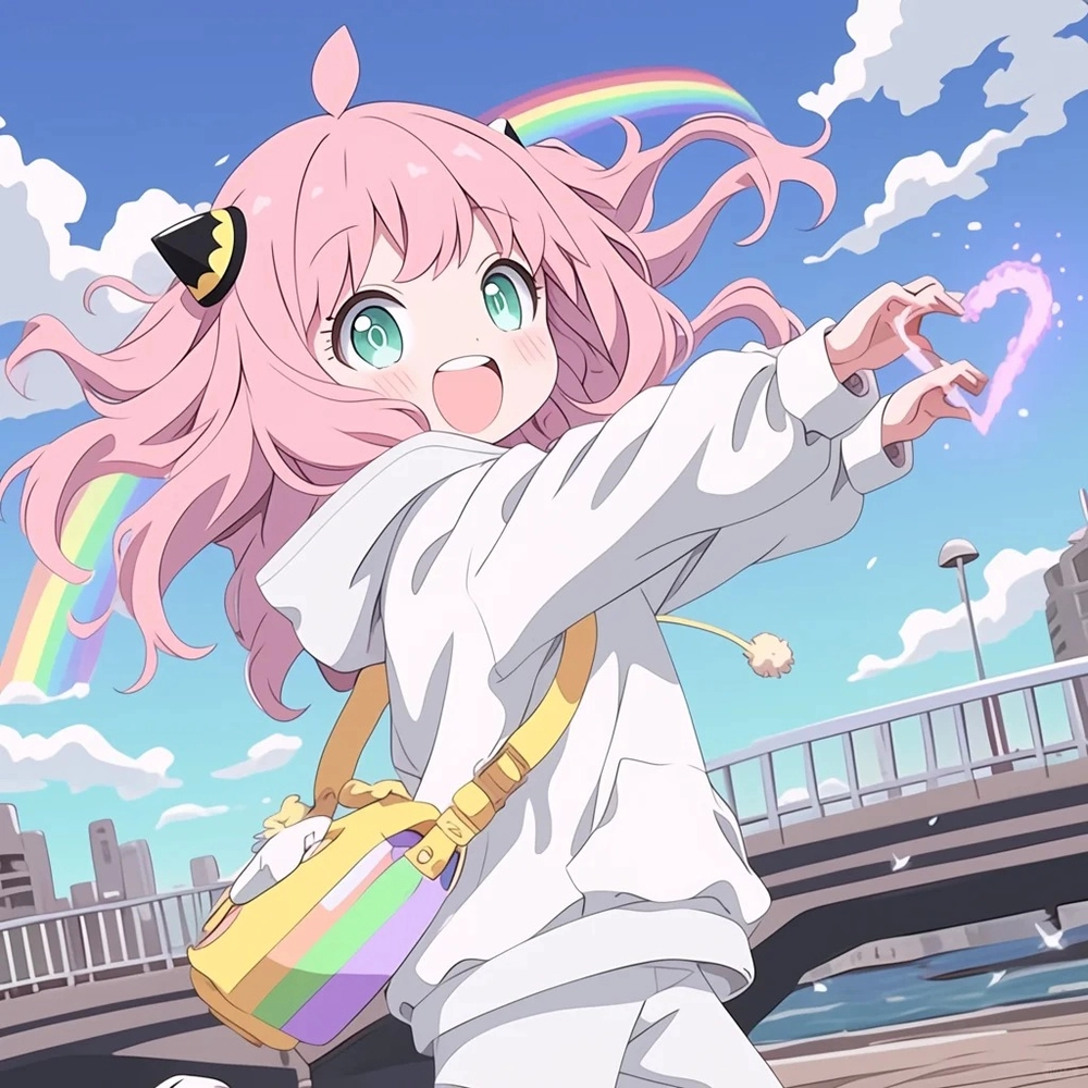 ảnh cute anime màu sắc tươi 