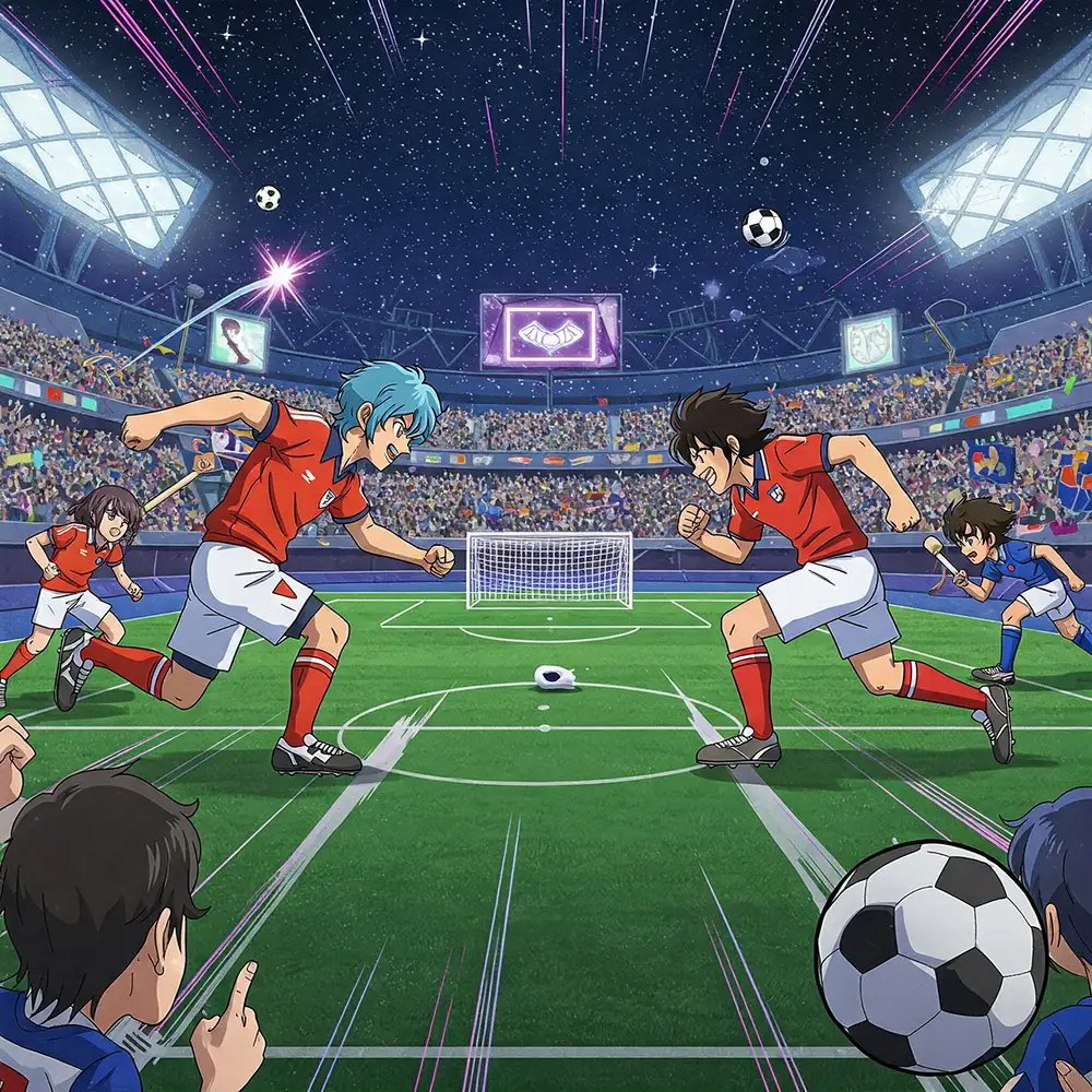 ảnh anime cầu thủ đá bóng nam 