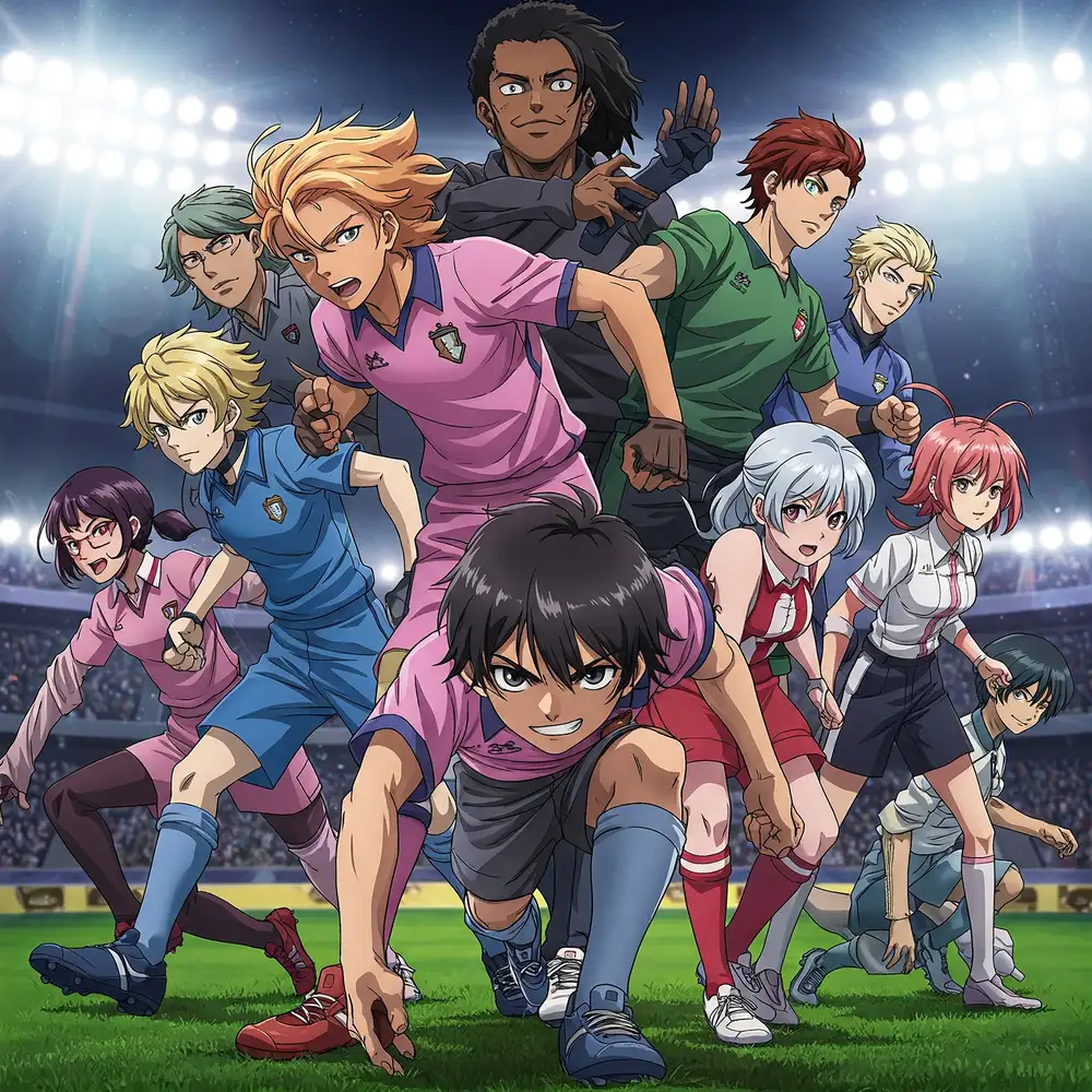 ảnh anime đội đá bóng chất 